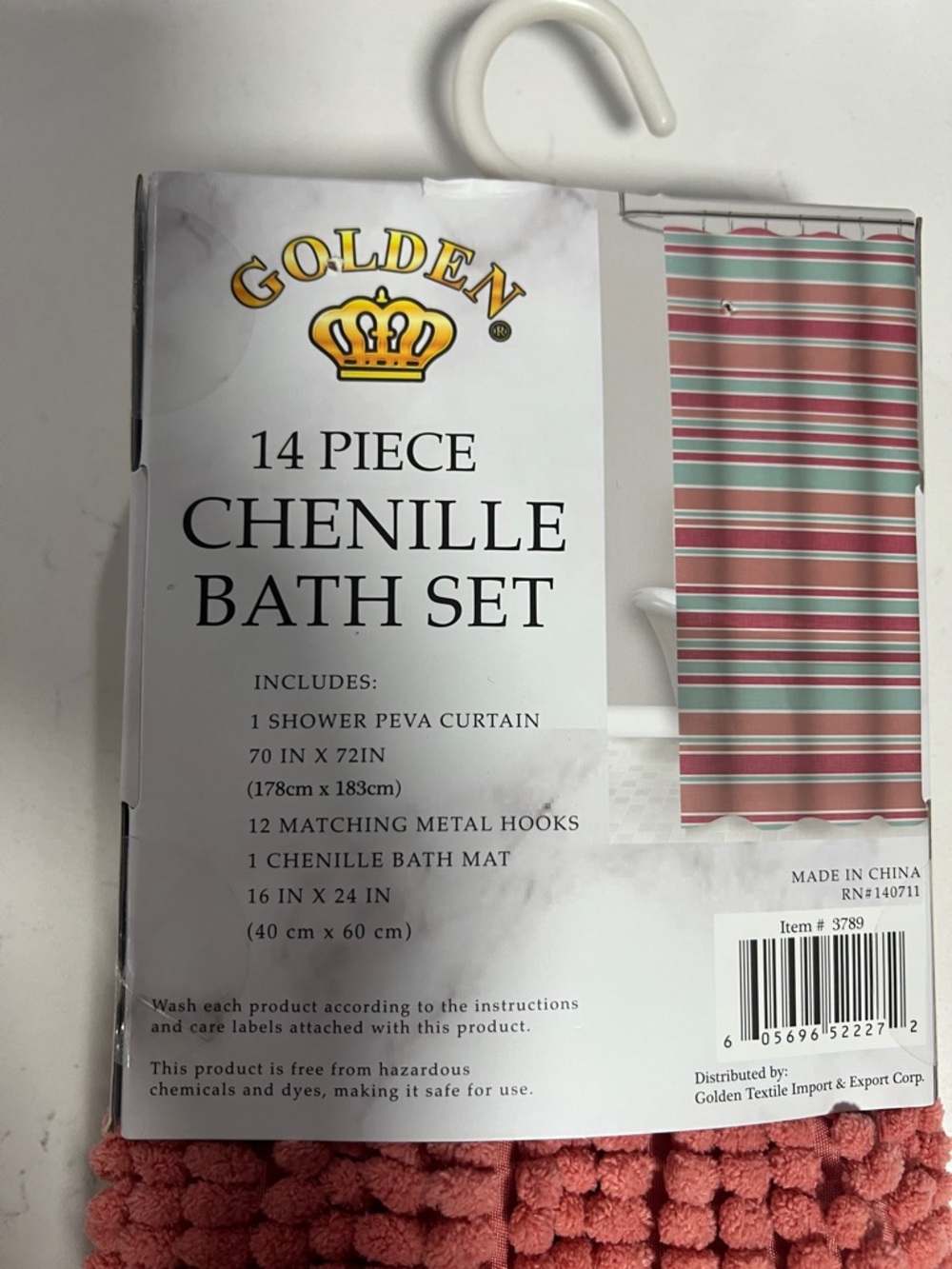 14-Piece Chenille Bath Set - Picture 2 of 2